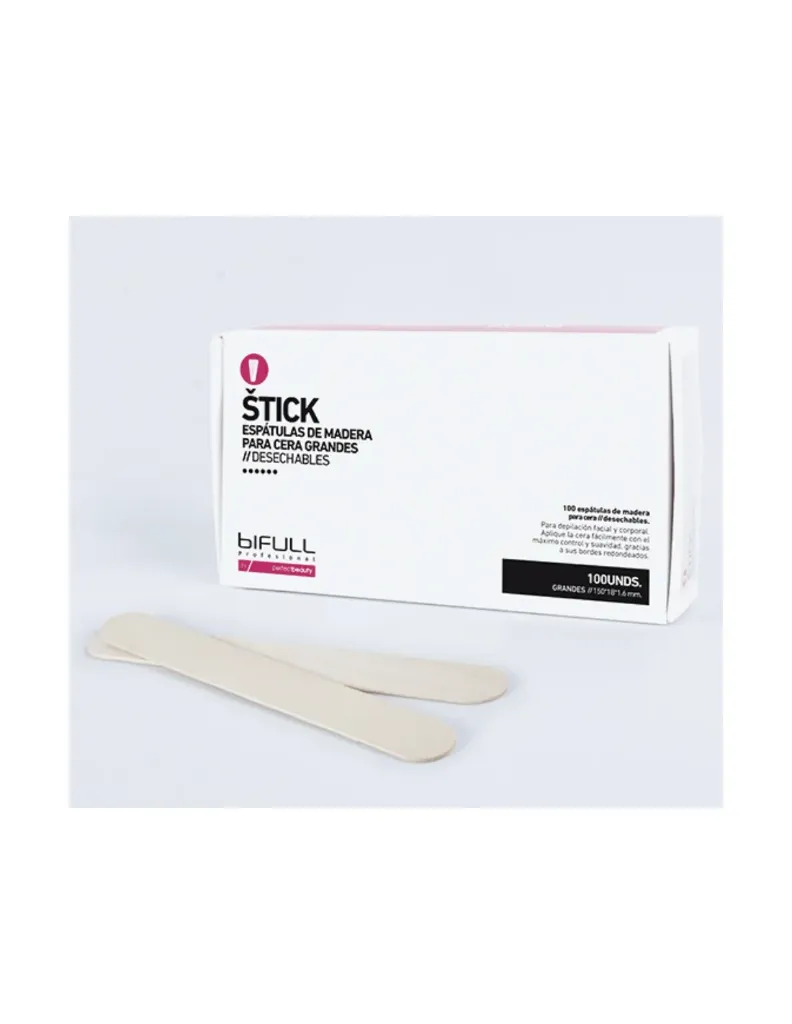 ESPÁTULA CERA MADERA 150X18X1.6MM GRANDES