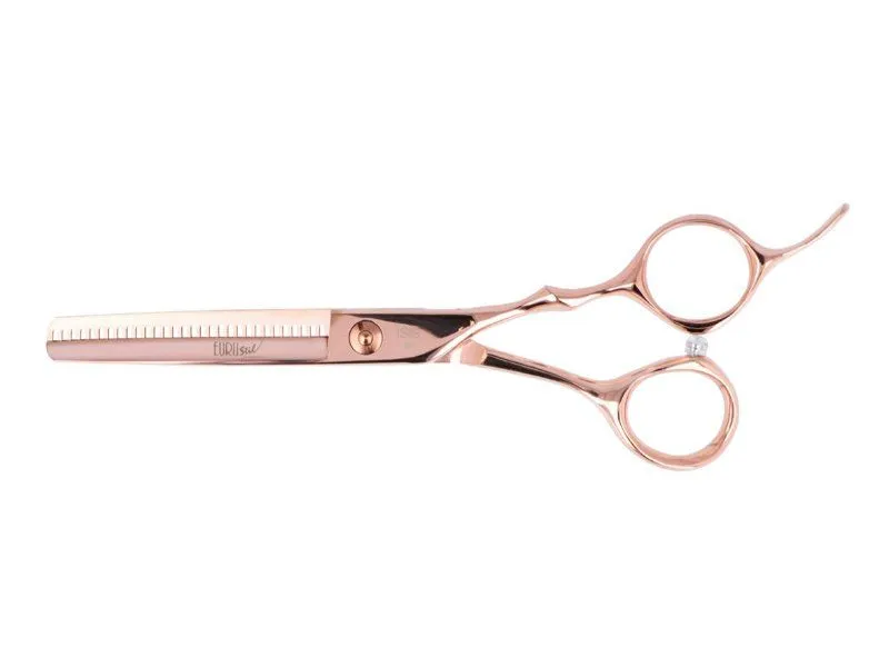 TIJERAS DE ESCULPIR ROSE GOLD  EUROSTIL ISIS 6"