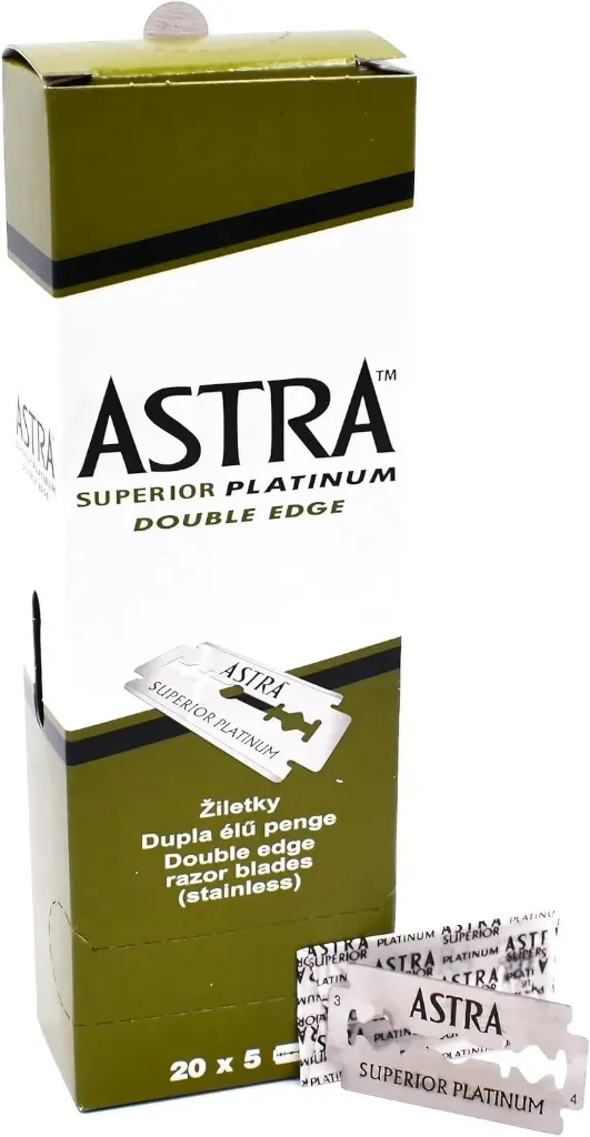 CAJA DE CUCHILLAS DOBLES SUPERIOR PLATINUM ASTRA